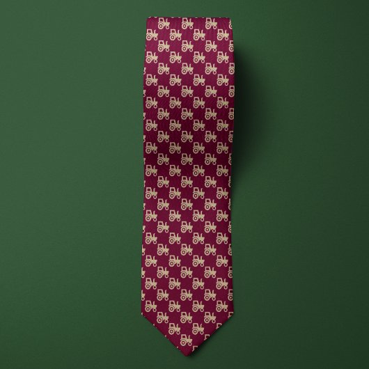Burgundy & Gold Bauern Tractor Krawatte
