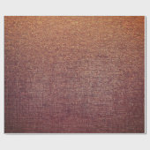 Burgundy Gold Blush Maroon Linen Burlap Rustikal Geschenkpapier (Flach)