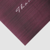 Burgundy Gold Blush Metallic Danke Luxus Seidenpapier (Ausschnitt)