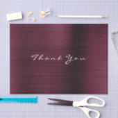 Burgundy Gold Blush Metallic Danke Luxus Seidenpapier (Handwerk)