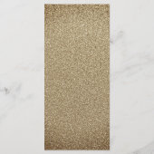 Burgundy Gold Confetti Blumenmenü Menükarte (Rückseite)