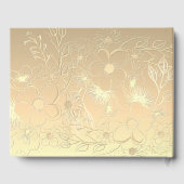 Burgundy Gold Floral Foto Wedding Gästebuch (Rückseite)