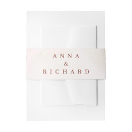 Burgundy & Gold Floral Wedding Invitation Einladungsbanderole