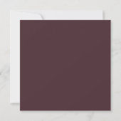 Burgundy Gold geometrisch zur Hochzeit von Einladung (Rückseite)