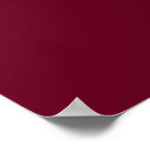 Burgundy Gold Heart Script Wedding Willkommenszeic Poster (Ecke)