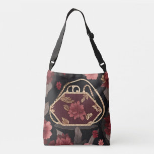 Burgundy Gold Pursuit AI art Tragetaschen Mit Langen Trägern