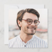 Burgundy Gold Script Graduate 4 Foto Abschluss A Ankündigung (Rückseite)