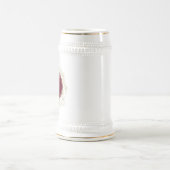 Burgundy Gold Trauzeuge Beer Stein Bierglas (Mittel)
