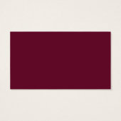 Burgundy Gold Wedding Music Song Request Card GB (Rückseite)