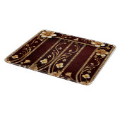 Burgundy Golden Blume Cutting Board Schneidebrett (Ecke)