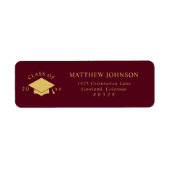 Burgundy Graduation Return Address (Vorne)