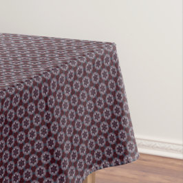 Burgundy & Gray Floral Quilt Tischdecke