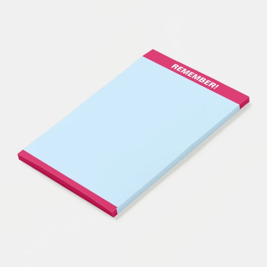 Burgundy-Header auf hellblauer Notizzettel (angewinkelt)