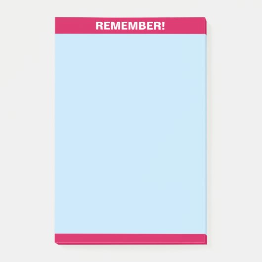 Burgundy-Header auf hellblauer Notizzettel (Vorderseite)