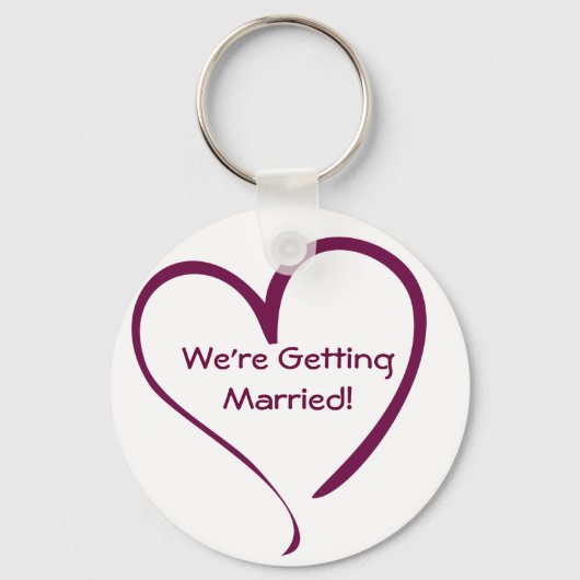 Burgundy Heart Schlüsselanhänger (Vorderseite)