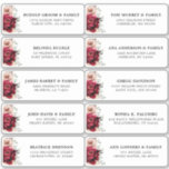 Burgundy Ivory Blush Floral Wedding Guest Address Aufkleber<br><div class="desc">Einfach zu personalisieren, Namen und Adressen / individuelle Hochzeitsadressen Etikettenaufkleber für Gäste. Das Design verfügt über ein atemberaubendes Bouquet aus Bordeaux / Marsala , Pfirsich , Elfenbein Blume / Rose mit passenden Blätter. Mehr passende Designs und Variationen finden Sie in meinem "Blitzweddingpaperie" Shop. Und zögern Sie nicht, mich zu kontaktieren,...</div>