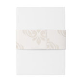 Burgundy Ivory Classic Elegant Script Wedding Einladungsbanderole (Rückseitenbeispiel)