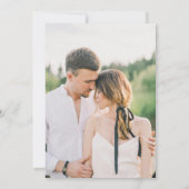 Burgundy & Ivory Simple Modern Formal Wedding Save The Date (Rückseite)