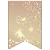 Burgundy Just Married Wedding Bunting Flags Wimpelkette (Erste Fahne)