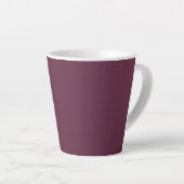 Burgundy Keramik Latte Tasse (Rechte Ecke)