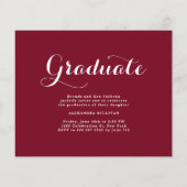 Burgundy-Klasse 2025 Foto Collage Abschluss (Rückseite)