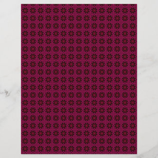 Burgundy Lace & Blume Scrapbook Seiten