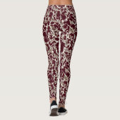 Burgundy Lace Wirbel Leggings (Rückseite)