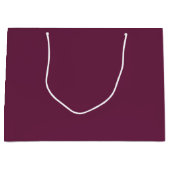 Burgundy Large Gift Bag - Single Color Design Große Geschenktüte (Vorderseite)