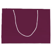 Burgundy Large Gift Bag - Single Color Design Große Geschenktüte (Rückseite)