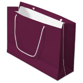 Burgundy Large Gift Bag - Single Color Design Große Geschenktüte (Vorderseite Schrägansicht)