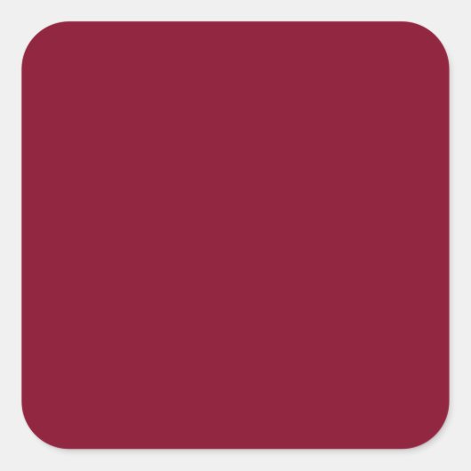 Burgundy Large Quadratischer Aufkleber (Vorderseite)