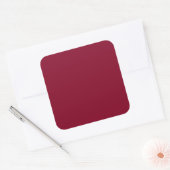 Burgundy Large Quadratischer Aufkleber (Umschlag)