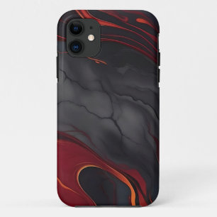 Burgundy Lava Marble Case-Mate iPhone Hülle