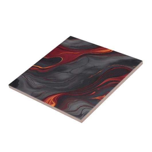 Burgundy Lava Marble Fliese (Seite)