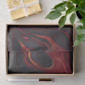 Burgundy Lava Marble Seidenpapier (Geschenk)