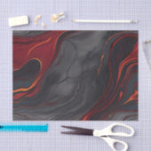 Burgundy Lava Marble Seidenpapier (Handwerk)