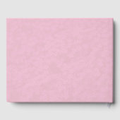 Burgundy Letters to Bride Keepake Notebook Gästebuch (Rückseite)