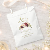 Burgundy Liebe ist eine süße Rustikale Hochzeit Geschenktütchen (Ausgeschnitten)
