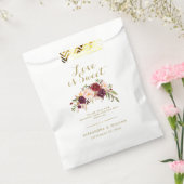 Burgundy Liebe ist eine süße Rustikale Hochzeit Geschenktütchen (Versiegelt)