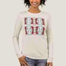 Burgundy Light Blue Large Tiles Southwest Art