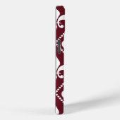 Burgundy-Lilie mit Monogramm Case-Mate iPhone Hülle (Rückseite / Rechts)