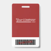 Burgundy-Logo, Bar Code-ID Personalausweis Schlüss Ausweis (Rückseite)