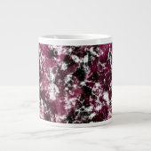 Burgundy Marble Abstrakt Jumbo-Tasse (Vorderseite)