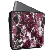 Burgundy Marble Abstrakt Laptopschutzhülle (Vorne Rechts)