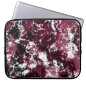 Burgundy Marble Abstrakt Laptopschutzhülle (Vorderseite)