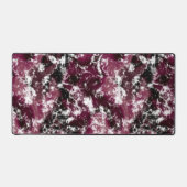 Burgundy Marble Abstrakt Schreibtischunterlage (Vorderseite)