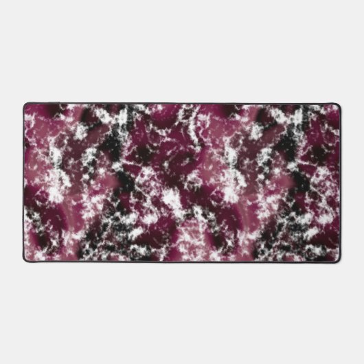 Burgundy Marble Abstrakt Schreibtischunterlage (Vorderseite)