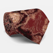 Burgundy Marble Design Krawatte (Gerollt)
