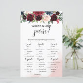 Burgundy Marine Blumenstrauß, was in Ihrem Geldbeu (Stehend Vorderseite)