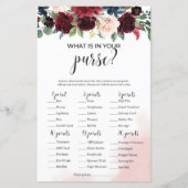 Burgundy Marine Blumenstrauß, was in Ihrem Geldbeu (Vorderseite)